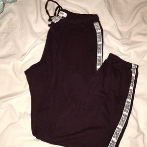 Pink lounging bottoms